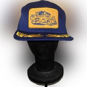 1970s/80s Vintage M&L Oilfield Construction Ltd. Trucker Hat - Canada